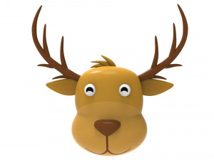Animal Head 1 Cartoon 3D Modelo 3D