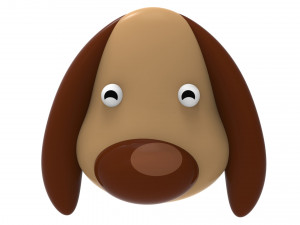 Animal Head 1 Cartoon 3D Modelo 3D