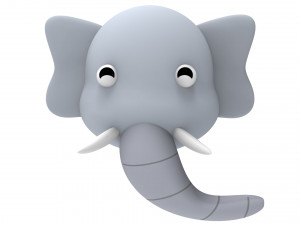 Animal Head 1 Cartoon 3D Modelo 3D