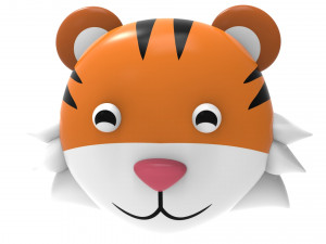 Animal Head 1 Cartoon 3D Modelo 3D