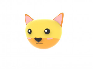 Animal Head 02 Cartoon Modelo 3D
