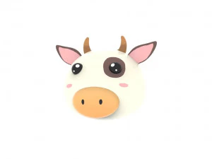 Animal Head 02 Cartoon 3D Model