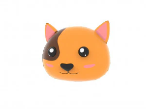 Animal Head 02 Cartoon 3D Model