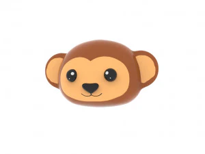 Animal Head 02 Cartoon 3D Model