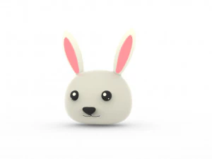 Animal Head 02 Cartoon 3D Model