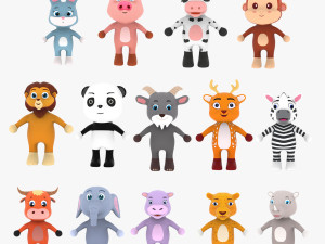 Little Animal Pack 2 Animated 3D 3Dモデル