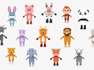 Little Animal Pack 2 Animated 3D Modello 3D