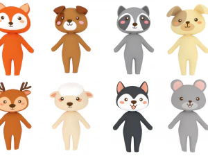 Little Animal Animated Pack 1 3D Model