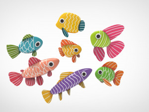 Fish Sea Collection 5 3D Model