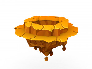 Island 3D Low-poly 3Dモデル