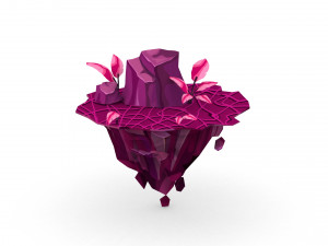 Island 3D Low-poly 3Dモデル
