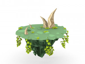 Island 3D Low-poly 3Dモデル