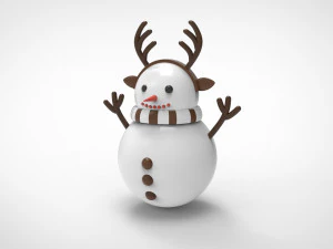 Snowmen collections 3D 3D Model