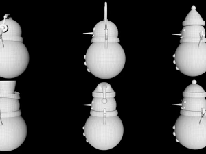 Snowmen collections 3D 3D Model