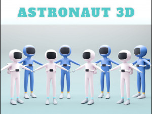 Astronaut 3D 3Dモデル
