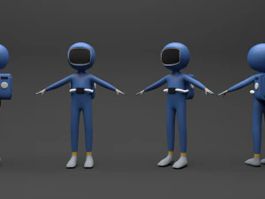 Astronaut 3D 3D Model