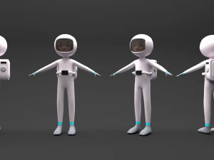 Astronaut 3D 3D Model