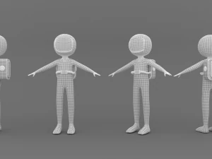 Astronaut 3D 3D Model