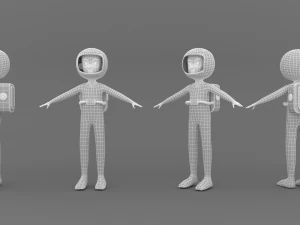Astronaut 3D 3D Model