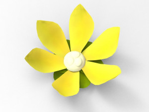 Ylang Ylang flower 3D Model