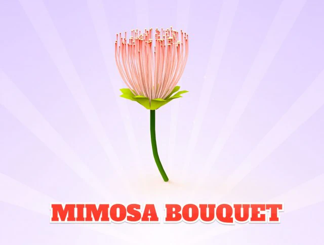 Buquê de mimosa Modelo 3D .c4d .max .obj .3ds .fbx .stl .blend