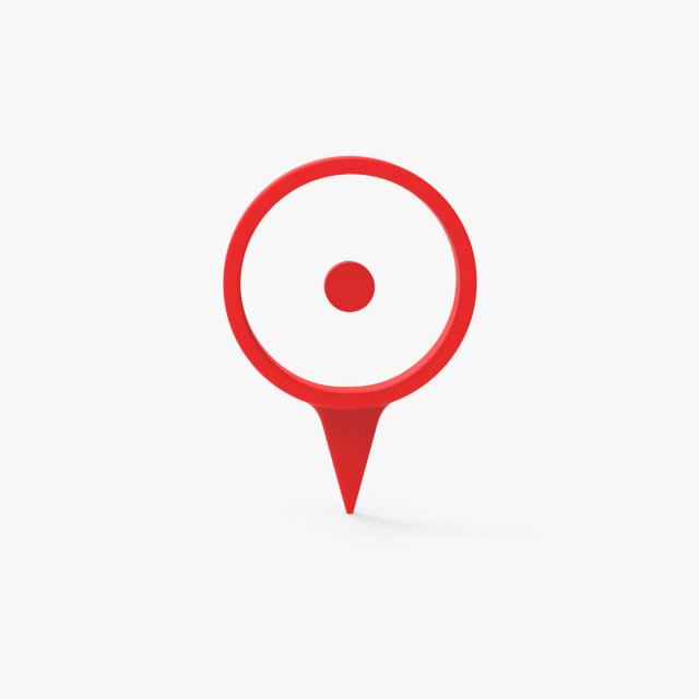Map Pointer Basic v001 3D 모델 .c4d .max .obj .3ds .fbx .stl .blend 