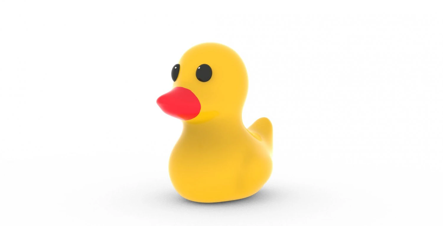 Rubber Duck simple 3D 3D Model .c4d .max .obj .3ds .fbx .stl .blend 