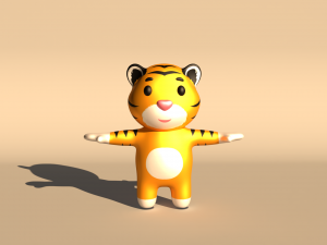 Character v001 Tiger 3D मॉडल