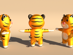 Character v001 Tiger Modelo 3D