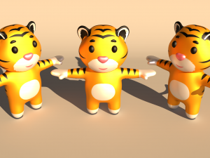 Character v001 Tiger Modelo 3D