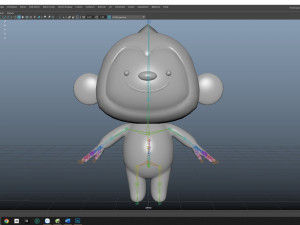 Cartoon Monkey Rigged Modelo 3D