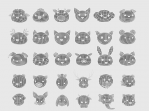 Animal Head Pack 001 3D Модель