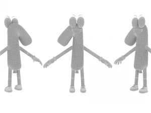 Number One 1 Cartoon Animated 3D Model