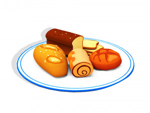 Cartoon Food Collection 01 Modello 3D