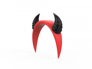 Headband flat carnival v001 3D Model