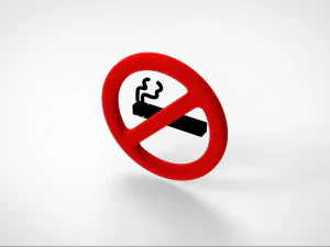 No Smoking Icon v001 3D Model