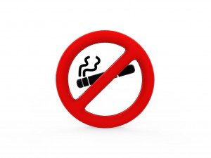 No smoking icon v002 3Dモデル