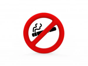 Ikona zakazu palenia v002 Model 3D