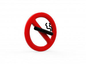 No smoking icon v002 Modèle 3D