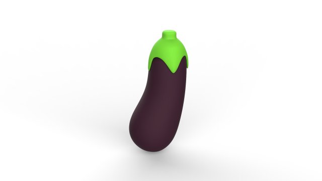 Eggplant Fruit v001 3D Модель .c4d .max .obj .3ds .fbx .stl .blend 