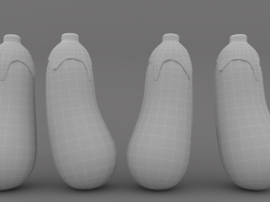 Eggplant Fruit v001 3D Модель
