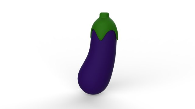 Eggplant Fruit v002 3D Model .c4d .max .obj .3ds .fbx .stl .blend 