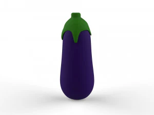 Eggplant Fruit v002 3D Model