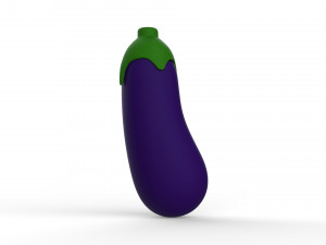Eggplant Fruit v002 3D Model