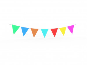 Carnival Garland low poly 3Dモデル