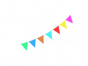 Carnival Garland low poly Model 3D