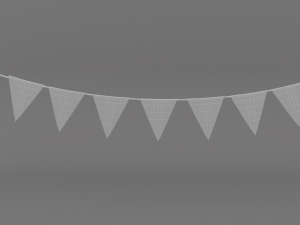 Carnival Garland low poly Model 3D