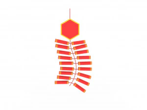 नए साल का पटाखा v001 3D मॉडल