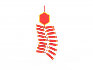 New Year Firecracker v001 Modèle 3D