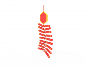 New Year Firecracker v001 Modèle 3D